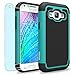 Samsung Galaxy J1 / J100 Case, INNOVAA Smart Grid Defender Armor Case W/ Free Screen Protector & Touch Screen Stylus Pen - Black/Teal