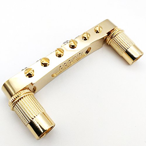 Golden Guitar Roller Saddle Tune-O-Matic Bridge For Gibson Epiphone Les Paul SG Dot Bigsby Guitar M8 Threaded Posts