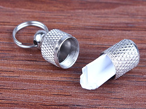 Adasea 10 PCS Pet ID Tags Stainless Steel Personalized Dog Cat Tags Small Animal ID Tag Barrel Tube Anti-lost