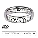 Star Wars I Love You, I Know Ring Special Edition Premium Gift Couple Han Leia