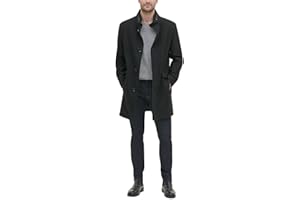 Kenneth Cole Men's Double Breasted Bib Peacoat