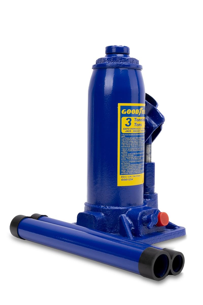 GOODYEAR GOD1254 Jack Bottle 3tonnes, Blue, 3 tons