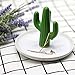Purzest Ceramic Ring Holder Dish Home Decor Organizer,Cactus,Green/White