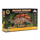 Stegosaurus Action Figure - Includes Real Dinosaur Bone Fossil!