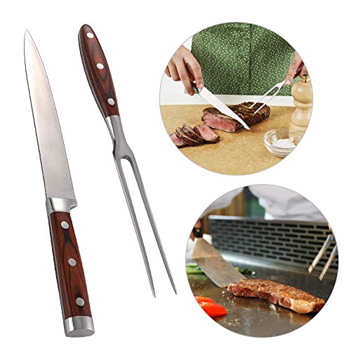 Barbecue Fork Tool Set Knife Stainless Steel Barbecue Carving Outdoor Durable Fork And Knife Set Camping Picnic