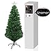 UNOMOR 4FT Christmas Tree with Multi-Color and Tree Star-Evergreen Pine Tree