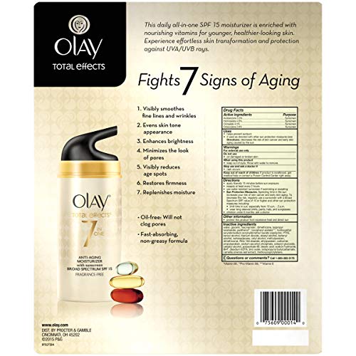 Amazon Com Olay Total Effects 7 In 1 Anti Aging Uv Moisturizer Facial Moisturizers Beauty