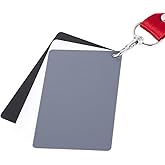 Macolink White Balance Grey Cards 18% Gray Cards Custom Color Calibration | DSLR/SLR/Evil Camera Checker for Digital Photography Video (3.35" X 2.2")
