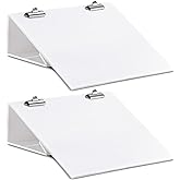 Nuanchu 2 Pcs Folding Slant Board for Writing 14 x 12 Inch | Classroom Large White Slanted Writing Board for kids, Adjustable Tilted Clipboard, Sloped Surface, Improving Handwriting