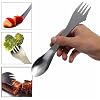 3-in-1 campinggerei – vork, lepel, mes, bestek – licht metalen bestek voor picknick, rugzakreizen, wandelen, outdoor