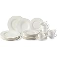 vivo by Villeroy & Boch Group Basic White Combo Set, 30 Pieces, Premium Porcelain, White