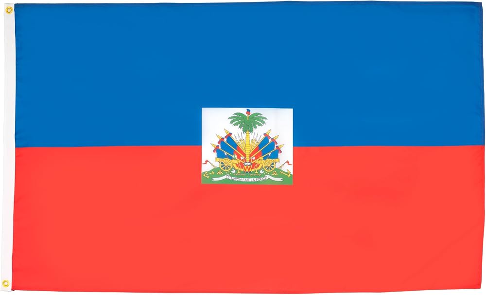 AZ FLAG Haiti Flag 3x5 ft 100D Polyester with 2 Brass Grommets