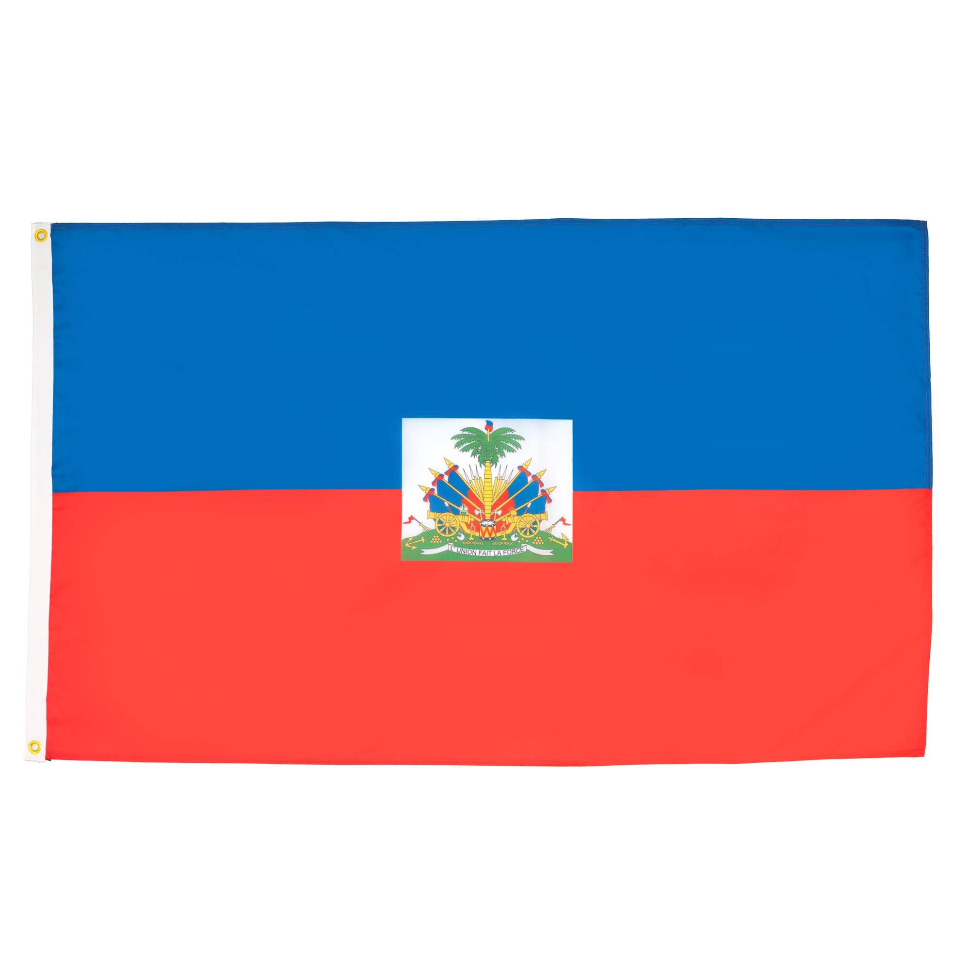 AZ FLAG - Haiti Flag - 3x5 Ft - 100D Polyester Haitian Banner with Two Metal Grommets - Fade Resistant - Vivid Colors - 3' x 5' Feet - 150x90 Cm — image 1