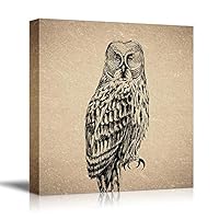 Canvas Wall Art Birds, Flowers, Owls, Butterflies Canvas Prints Home Artwork Decoration for Living Room, Bedroom - 12x12 inches