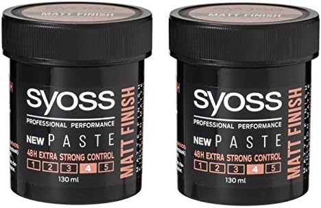 SYOSS Professional Matt Finish Style Paste Extra Strong 2 x 130 ml