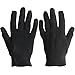 White Cotton Gloves. Black Cotton Gloves