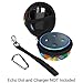 Fintie Title Protective Carrying Case for Amazon Echo Dot 2nd Generation - Shock Proof EVA Cover Zipper Portable Travel Bag Box (Fits USB Cable and Wall Charger), Stained Glass
