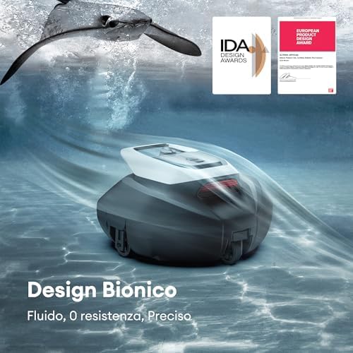 Pooleco 10 Robot Piscina Senza Fili,Doppia Filtrazione,Doppio Motore,robot piscina fuori terra, 90 Min di Pulizia,Parcheggio Automatico, per piscine fino a 80 m²