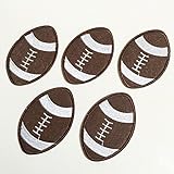 Set of 10 pcs American Football Sports Iron On Sew On Cloth Embroidered Patches Appliques Machine Embroidery Needlecraft Sewing Projects DIY