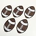 Set of 10 pcs American Football Sports Iron On Sew On Cloth Embroidered Patches Appliques Machine Embroidery Needlecraft Sewing Projects DIY