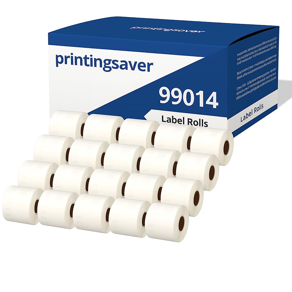Printing Saver 20x 99014 54 x 101 mm Compatible Shipping Labels Rolls (220 Labels per Roll) for LabelWriter 310 320 330 4XL 400 450 Turbo/Twin Turbo/Duo & Seiko SLP Label Printers