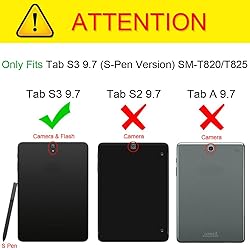 Fintie Case for Samsung Galaxy Tab S3 9.7, [Corner