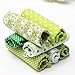 KINGSO 7PCS Cotton Fabric Bundles Quilting Sewing DIY Craft 19.7x19.7inch Green