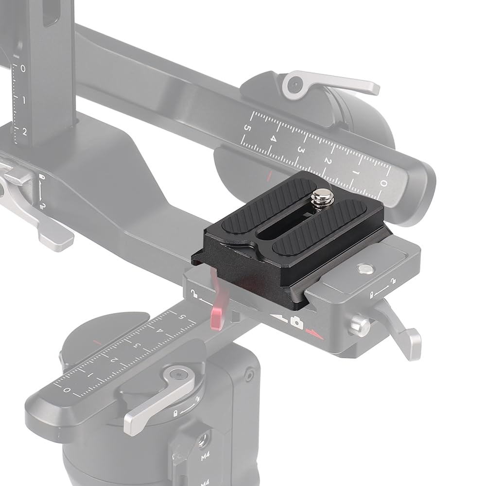 Hersmay Quick Release Plate for DJI Ronin RS3 Mini Stabiliser Upper Arca Swiss Quick Release Plate for DJI RS3PRO/ RS3/ RS2/ RSC2 Tripod Monopod