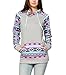 Bluetime Womens Fall Winter Long Sleeve Floral Print Pullover Hoodie Sweatshirt