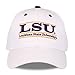 NCAA LSU Tigers Unisex NCAA The Game bar Design Hat LSU, White, Adjustable