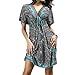 NEOSAN Womens Beach Cover Up Oversized Printed Swim Bikini Pool Wear Tunic A