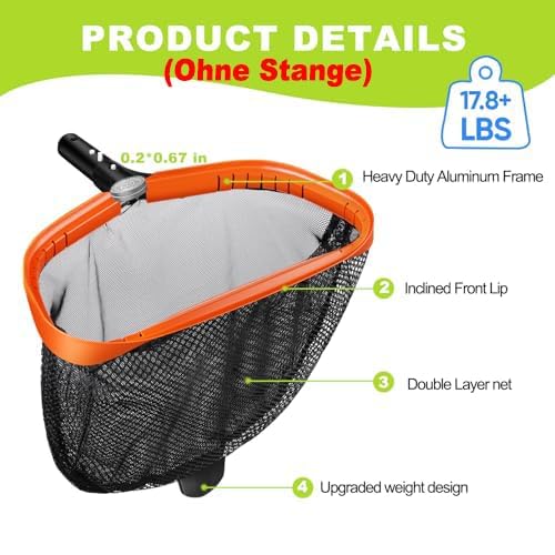 KGC Pool Net with Aluminium Pole 3 m