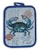 4 Piece Blue Crab Crabfest Kitchen Set - 2 Terry Towels, Oven Mitt, Potholder