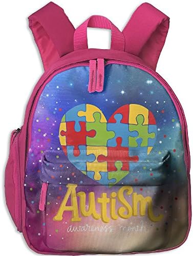 Show Your Support And Help About Autism Lightweight Printed Bookbag Shoulder Bag School Backpack For Kids