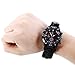 Men Women Emergency Survival Watch with Paracord,Compass,Whistle,Fire Starter, Analog Watches, Survival Gear,Water Resistant,Adjustable (Black)