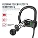 WRZ S4 Wireless Bluetooth Headphones Running in-Ear Earbuds with Mic IPX7 Sweatproof HD Stereo Earphones for Sport Gym Workout 9 Hours Battery (Black)