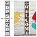 MX-Amigo 10 PCS/Set:Large Hotel Welcome Sign Stencils – Set of 8 Individual Stencils for Making a DIY Welcome Sign+2 PCS Letter and Number Stencils Alphabet Stencil