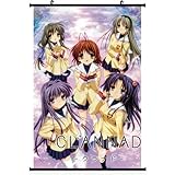 1 X Anime World Japanese Anime Style CLANNAD Wall Scroll Poster (24''*35)support Customized by WUKE