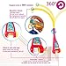 Baby Crib Mobile Music Box, Hanging Projection Light Toys with Remote Control, Rotating Musical Projector Toy for Infant, Battery Operated Projecting Planet to Ceiling, Newborn Bed Airplane Lights