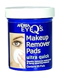 Andrea Eye Q's Eye Makeup Remover Pads, 65 Count