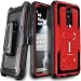 LG Stylo 4 / Stylo 4 Plus/Stylo 4 + Case, COVRWARE [ Aegis Series ] with Built-in [Screen Protector] Heavy Duty Full-Body Rugged Holster Armor Case [Belt Swivel Clip][Kickstand], Red