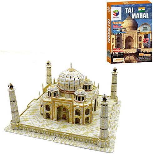 TAJ Mahal 3D Puzzle Castle Educational Jigsaw Puzzle Model DIY Creativity - 87 Pieces