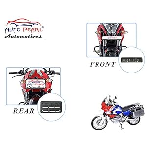 Auto Pearl Plastic Bike Registration License Plate Frame Holder, Bike Protective Frame License Plate Covers Holders…