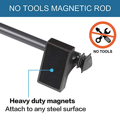 H.VERSAILTEX Curtain Rods for Metal Doors MultiUse Rods for