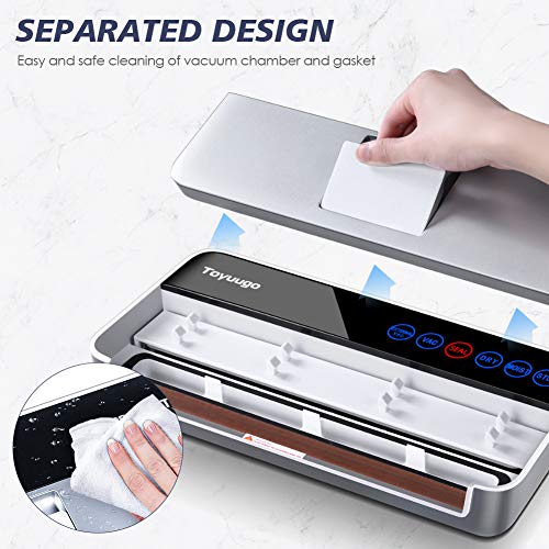 Vacuum Sealer Machine, Toyuugo Full Automatic Food Sealer for Food Savers, Air Sealing System