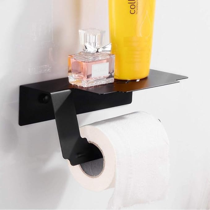 Ganjue Soporte Para Papel Higiénico Con Estante Soporte Para Papel En