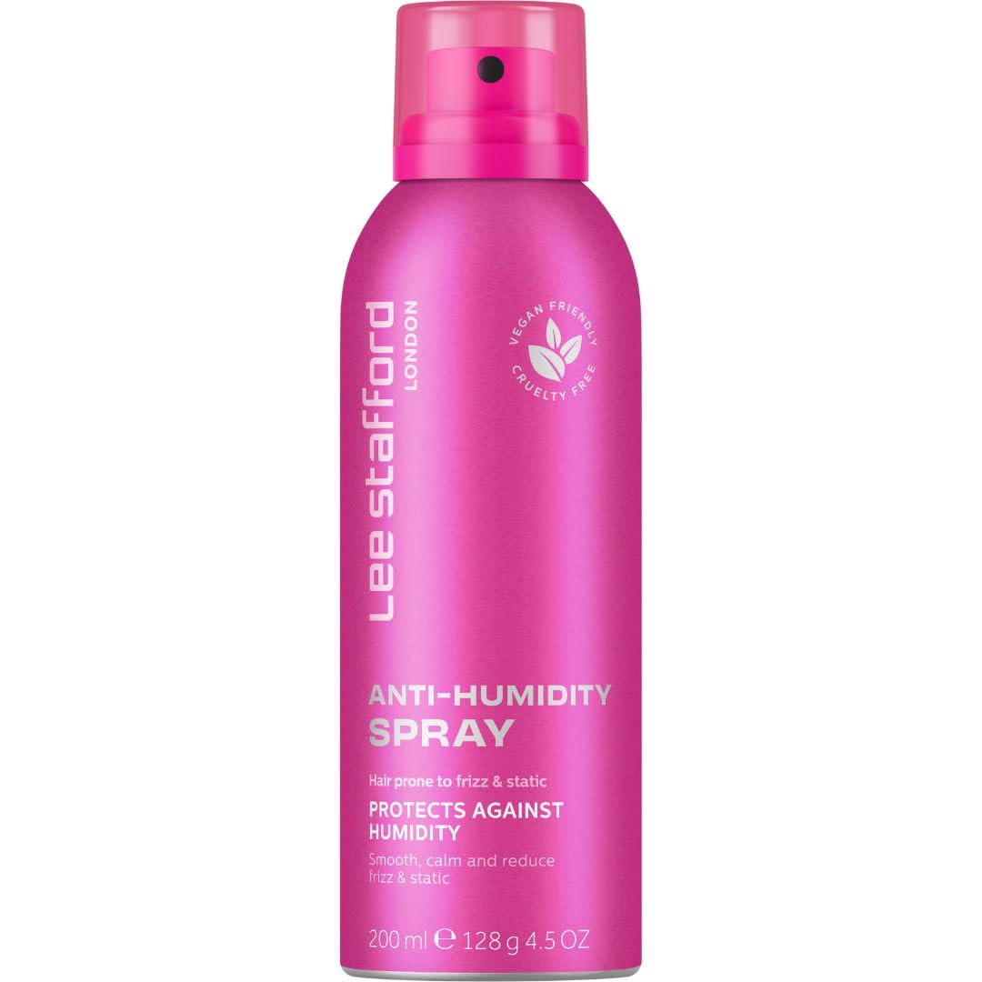 Lee Stafford Anti-Frizz Treatment Spray | Styling - Lightweight Anti Humidity Shine Hair Mist, Combats Static for a Smoothing Gloss Coat, Miracle Defence, Weatherproof Shield, 200 ml