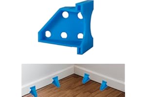 THREETWONE Professional Flooring Spacers Set for Laminate, Vinyl Plank, Hardwood Floors - Precision 1/4" & 1/3" Gaps - Durable Reusable Floor Installation Tools - Easy to Use(20, Blue, 1/4” & 1/3”)