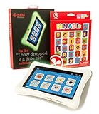 Nabi 2 Tablet Bumper Case with Customizable Name Plate and 26 Piece Kinabis Letter Pack bundle - Educational Interactive Alphabet Letters with Protective Glow in the Dark Neon Green Tablet Case