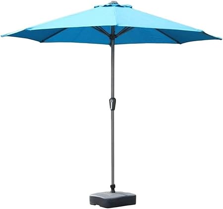 Amazon Com Patio Umbrella Outdoor Parasols 9ft 2 7m Garden Patio Umbrella Outdoor Market Table Umbrella With Crank For Garden Deck Backyard And Pool Side 7 Colors Optional Garden Outdoor